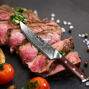 4PCS Stainless Steel Rainbow Steak Knife Sharp Table Knives Set Restaurant  Cutlery Dinner Knife Gold Steak Knives Dinnerware Set