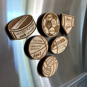 Laser Cut Digital File / Sport Keychain and Magnet SVG, PNG / Glowforge ...