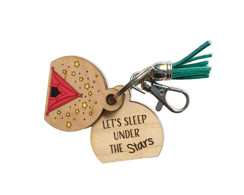 Laser Cut Digital File / Camping Keychain SVG / Glowforge / Campfire ...