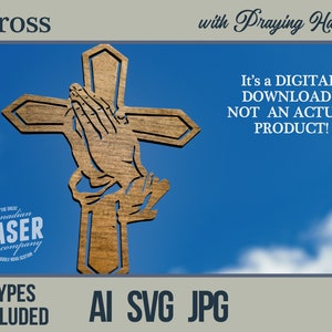 Laser Pattern for Cross & Jesus hands (not a physical product)
