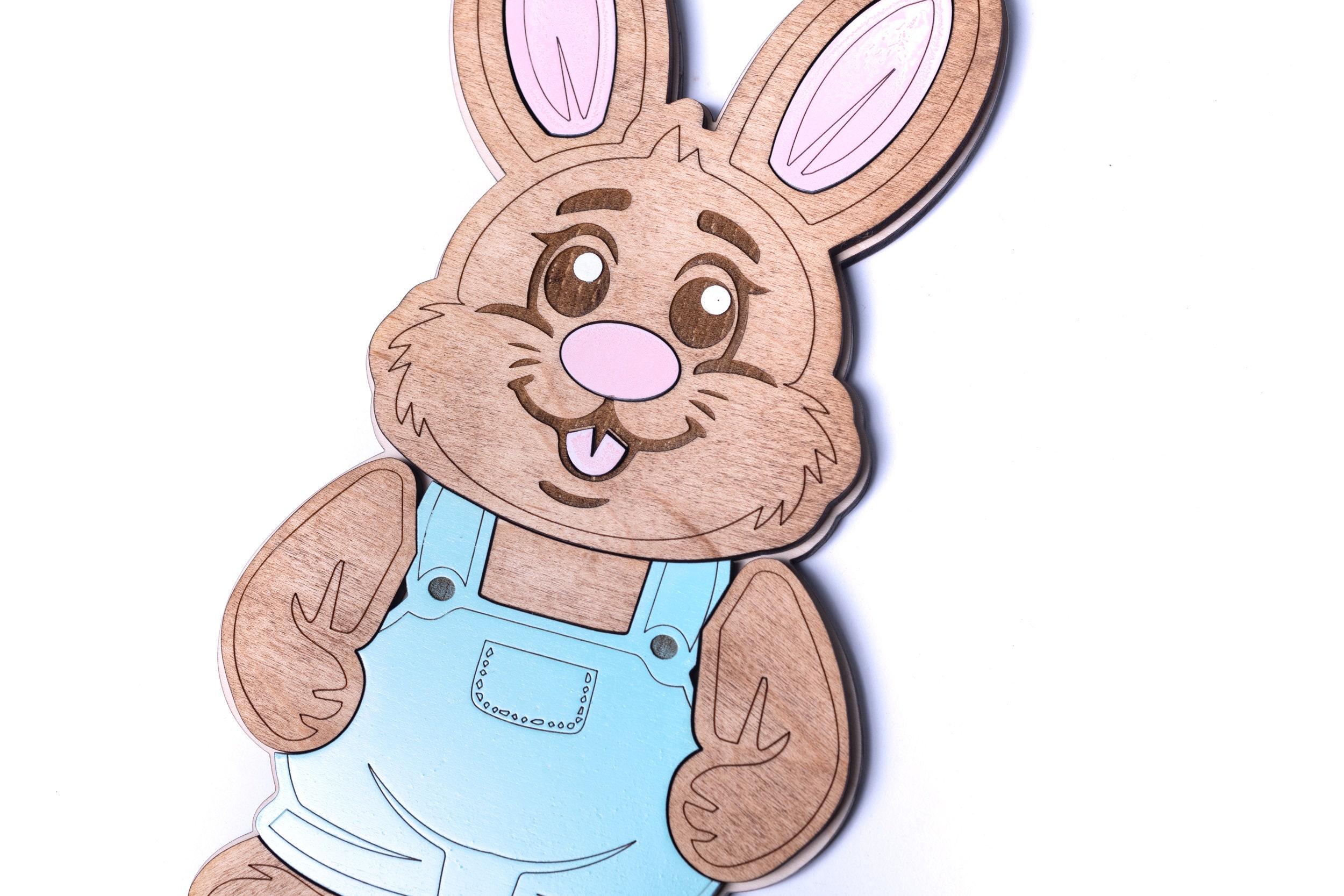 Laser Cut Digital File / Easter Bunny Shelf Sitter Gift Card Holder SVG ...