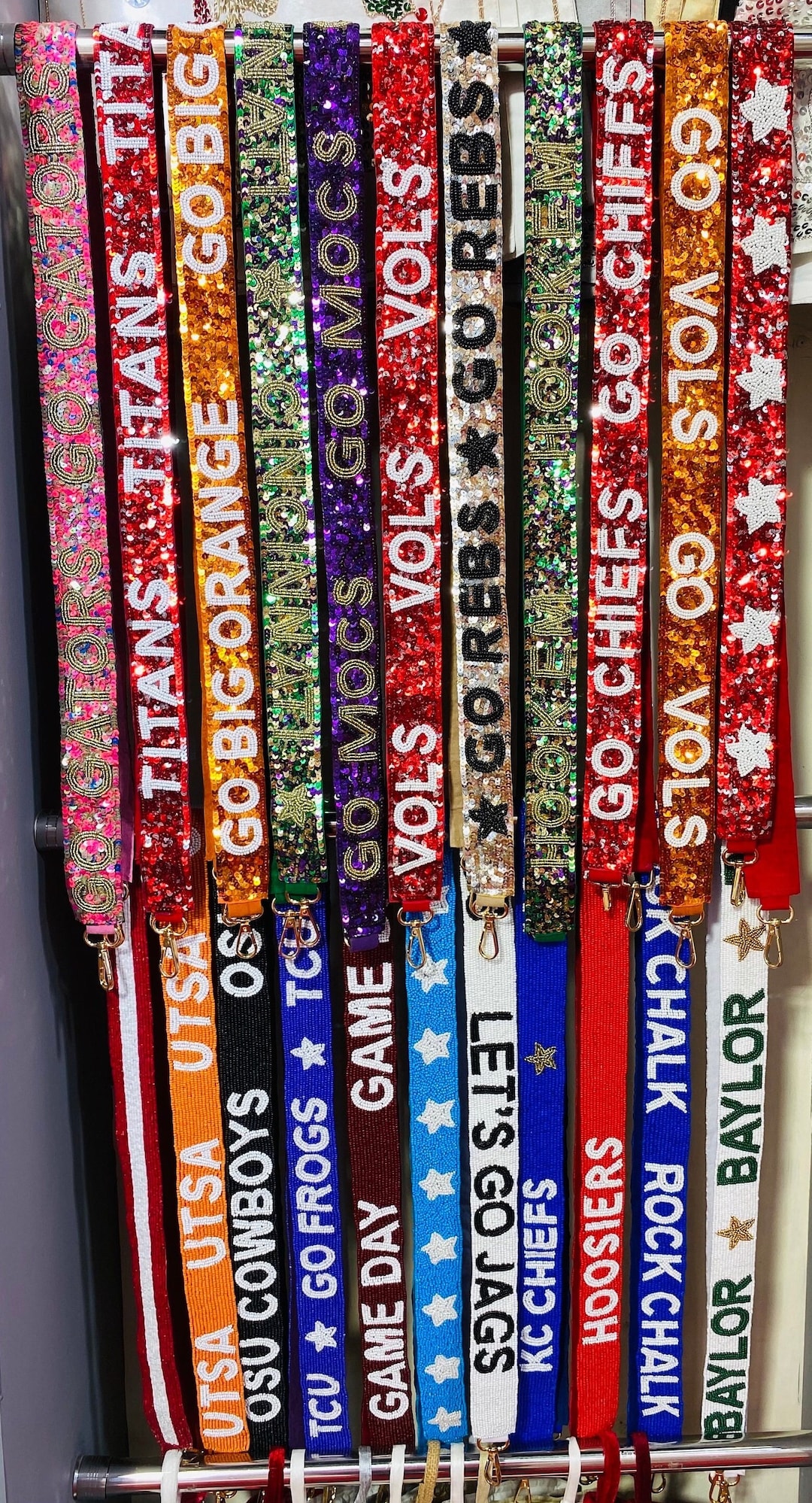 Gameday Beaded Purse Straps, Beaded Bag Straps, Beaded Purse Strap