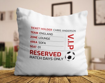 Football pillow | Etsy Personalised Football Pillow Case Shirt