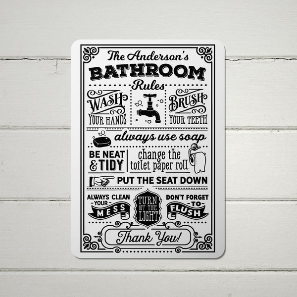 Bathroom Signs Etsy UK