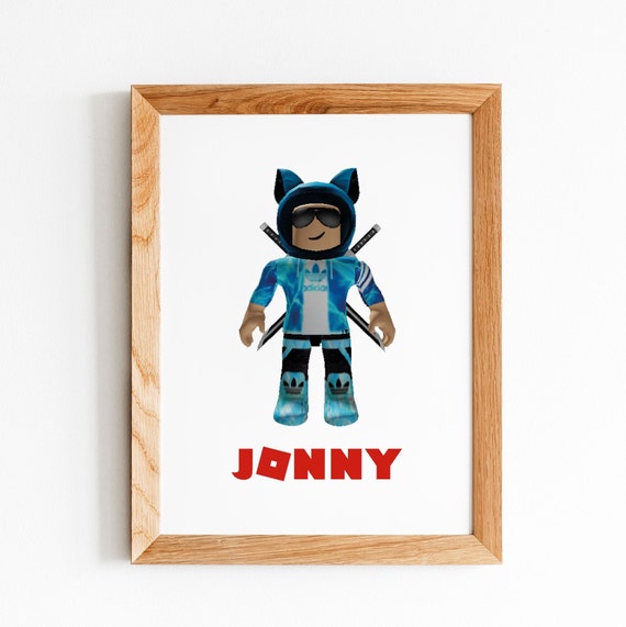 Personalised Avatar Wall Print Home Decor Boys Design Wall -  UK