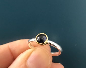 Anillo apilable de zafiro (talla 6)