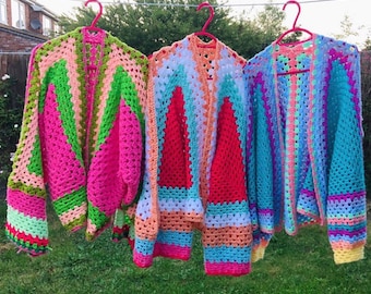Handmade custom crochet cardigan