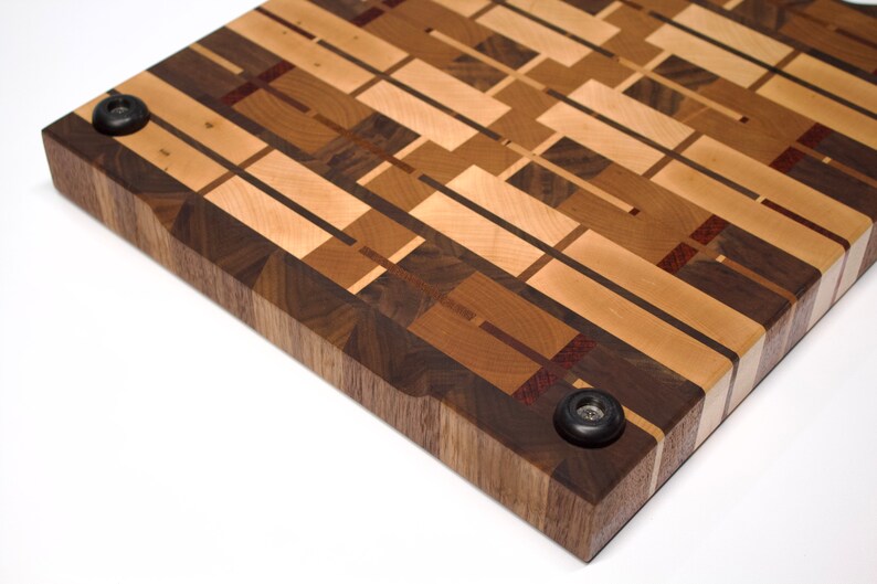 Endgrain Cutting Board W/ Juice Groove and Nonslip Feet on Etsy