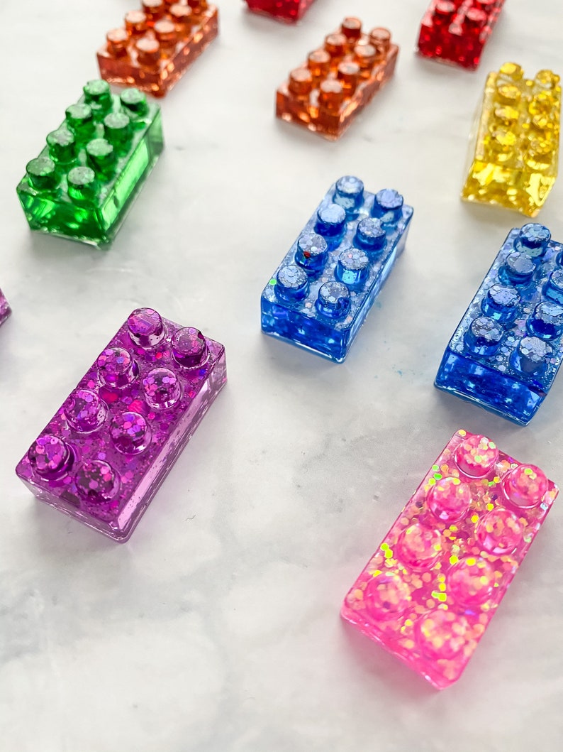Glitter Bricks Learning Set Glitter Bricks Single Digit Etsy