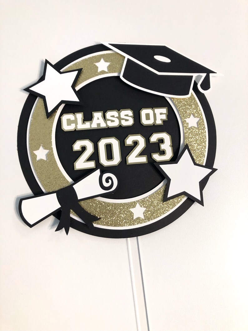 Graduation Cake Topper Class Of Cake Topper Custom Cake Etsy
