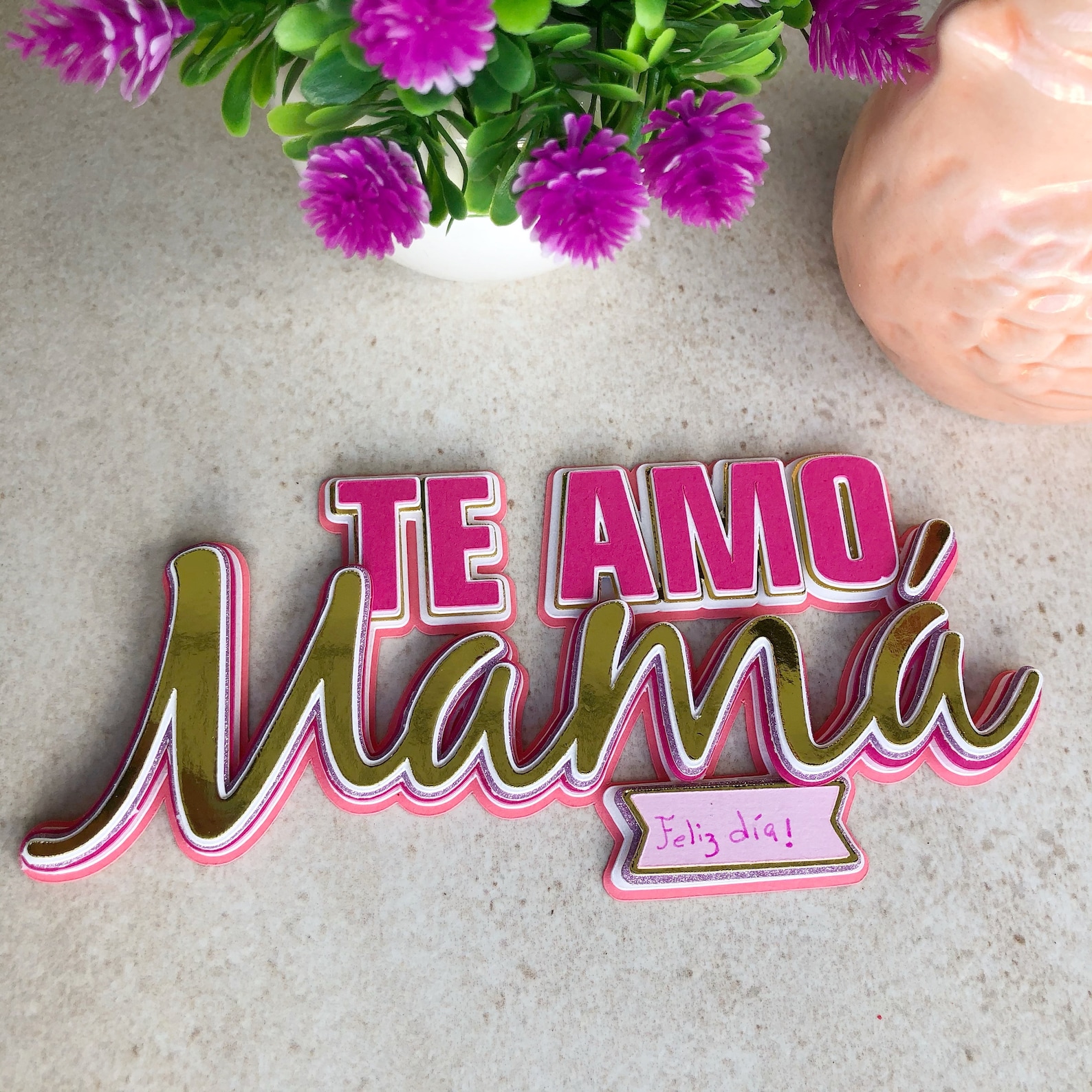 I Love You Mom Te Amo Mamá SVG Cut File instant download | Etsy