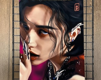 Stray Kids x HYUNJIN Digital Druck/Poster, kpop, fanart,stay,SKZ, Kpop Fotokarten, Kpop PC