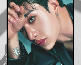 Impresión digital/póster de Stray Kids x BANG CHAN, kpop, fanart, Stays, SKZ