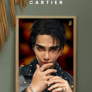 Impresión de arte digital/póster de JEFF SATUR x Cartier, Saturdays, A4/A5, tailandés, fan art