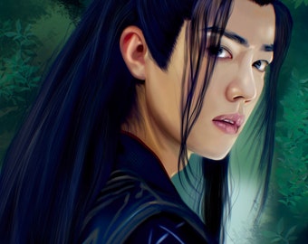WEI WUXIAN x Wei Ying, The Untamed, MDZS, Yiling laozu, impresión/póster, fanart