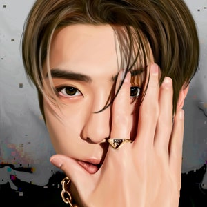 NCT X JAEHYUN Digital Print/Poster, Kpop, Fanart, Prada