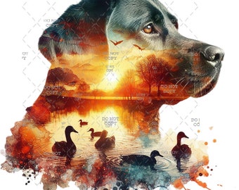 Duck | Hunting | Black Labrador | Camo | Digital Download | png file