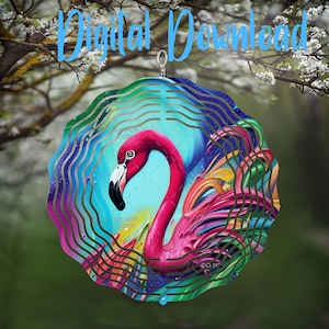 Neon Flamingo Spinner - Diseño Digital - Descargar - archivo png