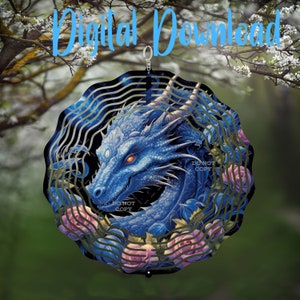 Dragon Wind Spinner - Digital Design - Download - png file