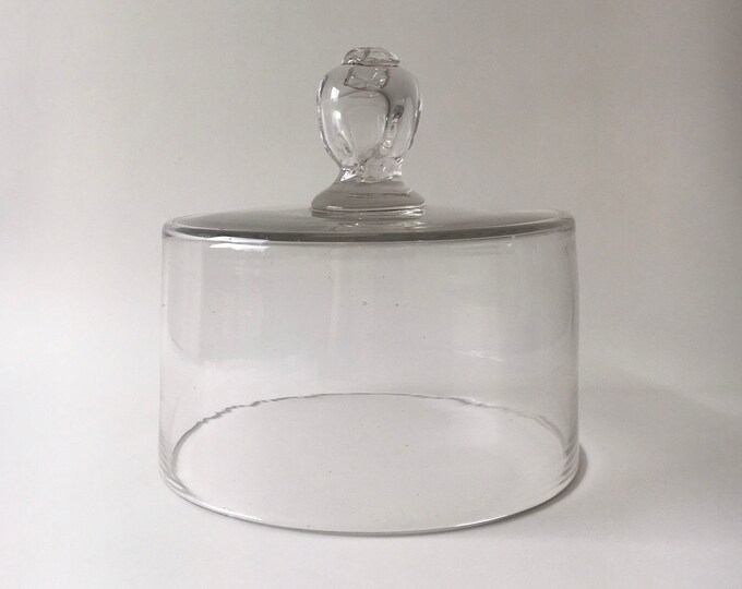Antique 19th C, French Glass Cloche or Dome Etsy