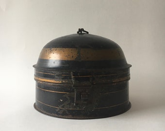 Antique Victorian Tin Spice Container, 19th Century