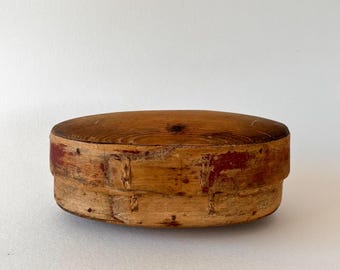 Small Antique Swedish Pine Wood Box