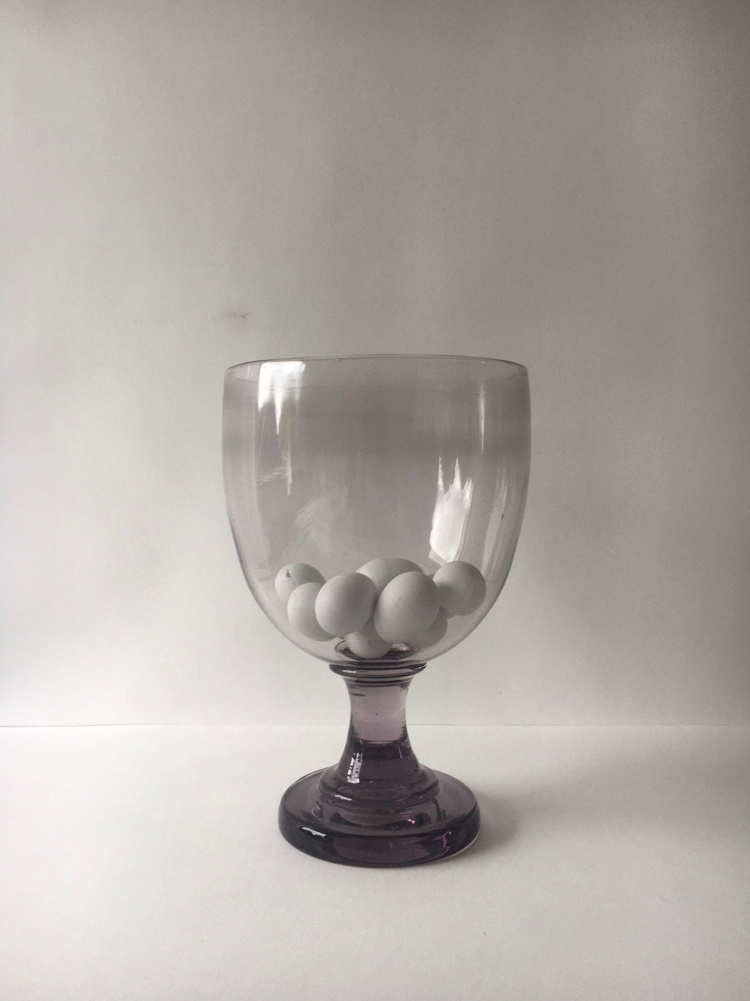 XXL 19th Century French Purple Glass Cup Etsy