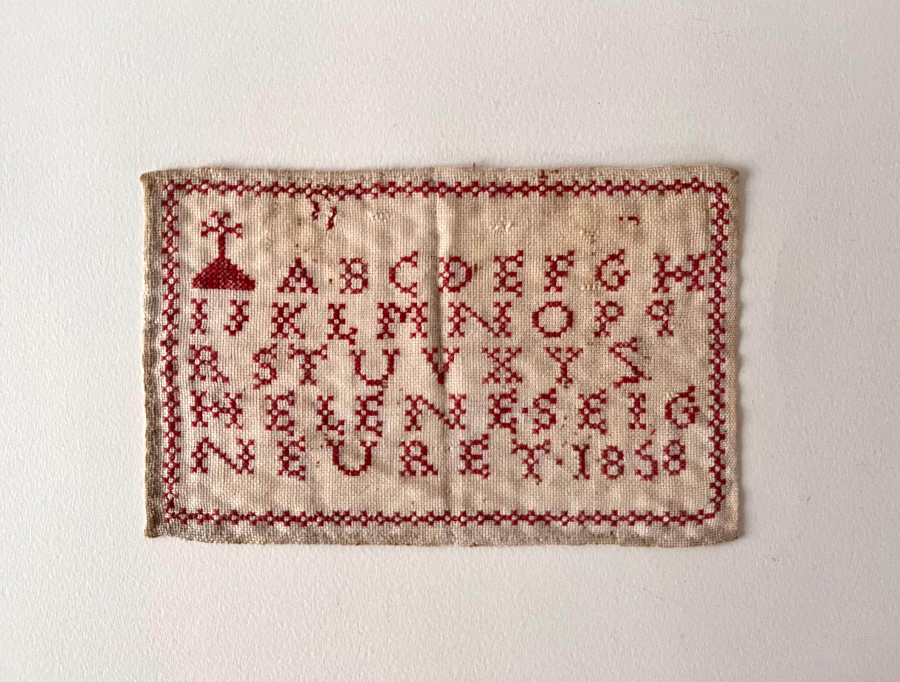 フランス　アンティーク　サンプラー フランスのアンティークサンプラー、刺繍 - Etsy 日本