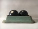 A Pair of Antique Wooden Bocce Balls or Lawn Bowling Balls 