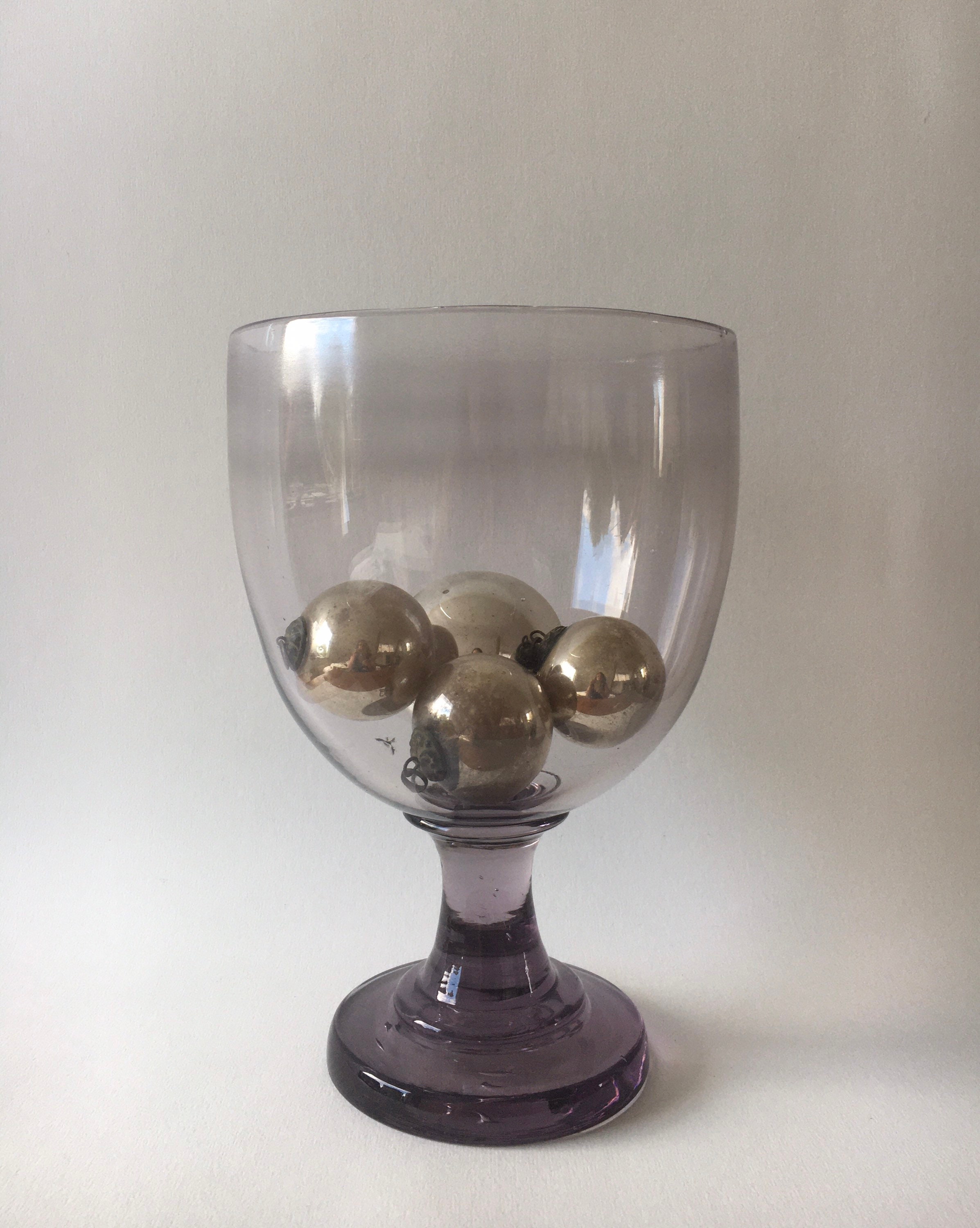 XXL 19th Century French Purple Glass Cup Etsy
