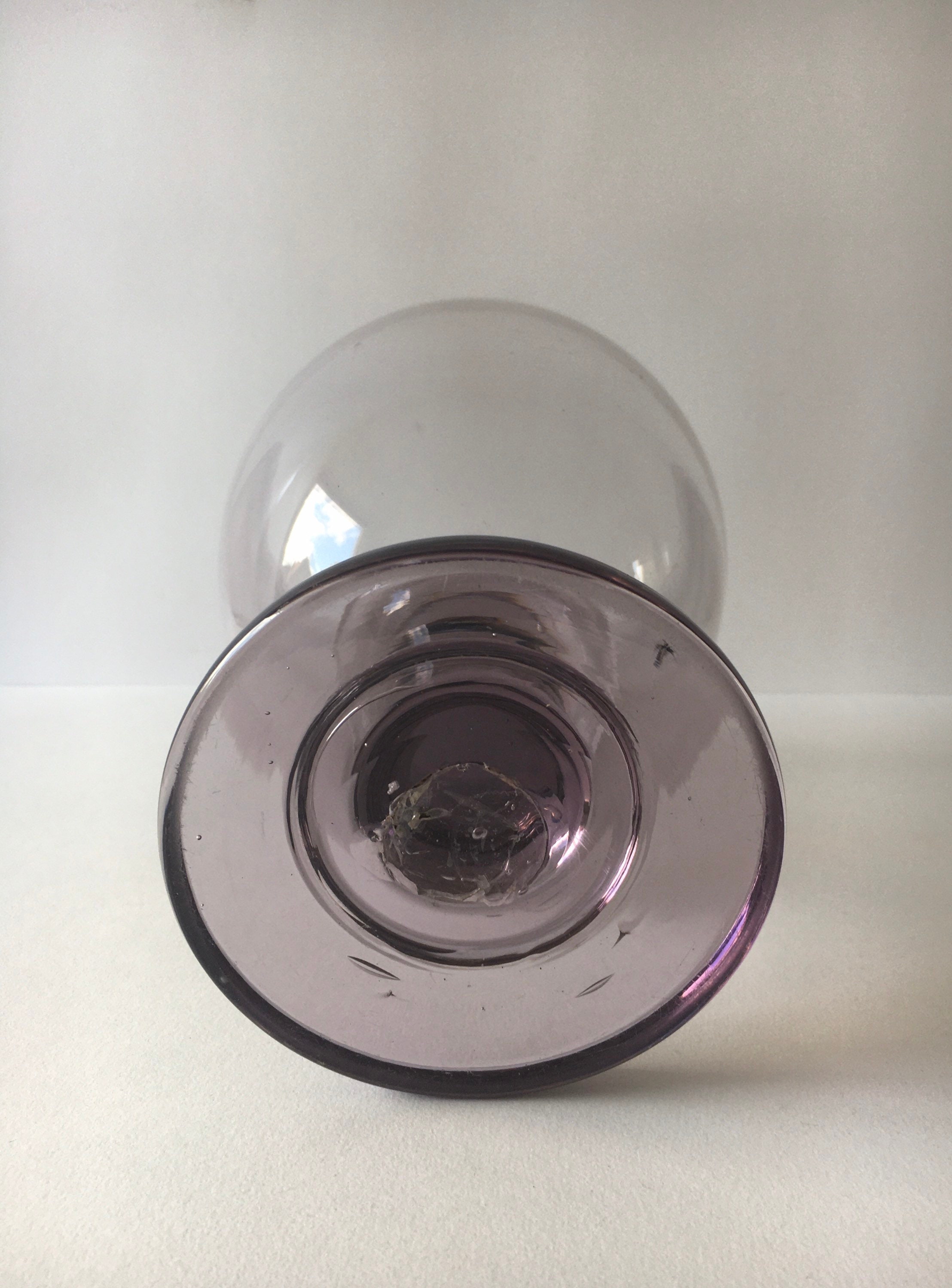 XXL 19th Century French Purple Glass Cup Etsy