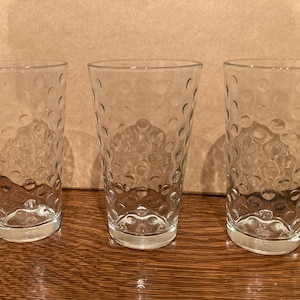 3 Libbey Hobnail Glasses