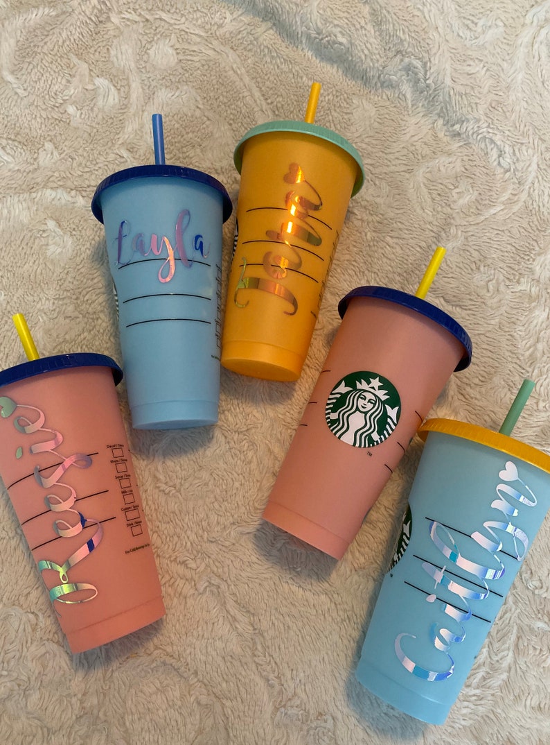 Starbucks Reusable Color Changing Cold Cup Etsy