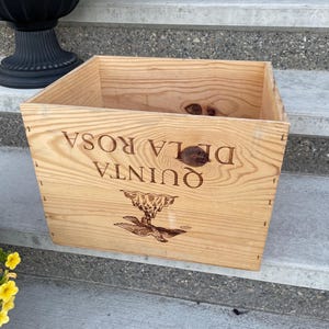 VINTAGE 1997 caisse à vin en bois décor rustique accessoires de mariage boîte à vin décor rustique motif caisse à vin en bois décoration rangement maison
