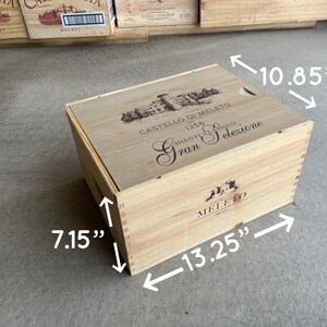 Sliding lids wood wine box crate rustic decor wedding accessories wine box celebration decor rustic motif wood wine crate home storage boxes Di Meleto