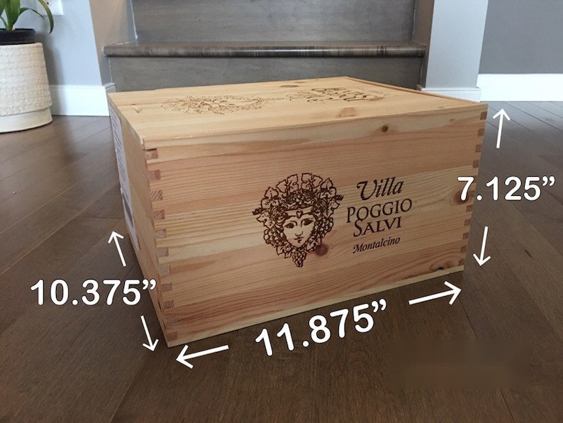 Wood Wine Boxes/crates with Sliding LIDS Please See Etsy