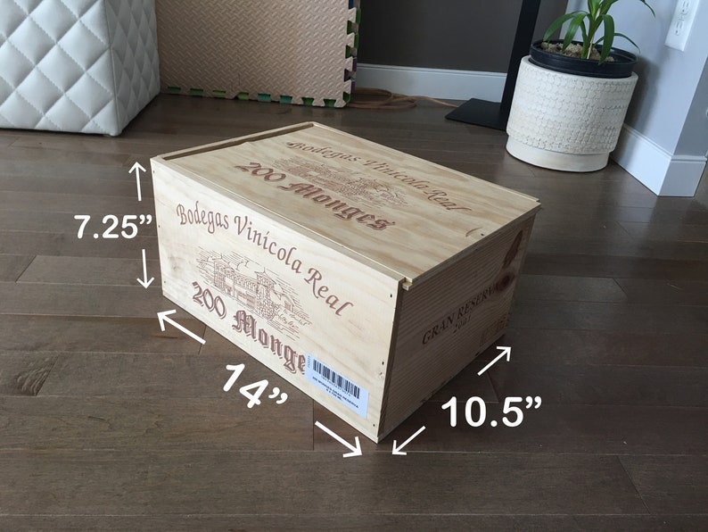 Wood Wine Boxes/crates with Sliding LIDS Please See Etsy
