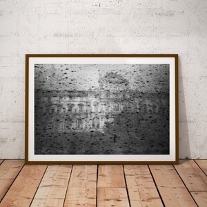Schwarzweißer Louvre Frankreich, Paris Kunstdruck, Pinhole Fotografie, Feine Kunst Film Fotografie, Französisches Retro Poster, Abstrakte Wand Kunst Deco