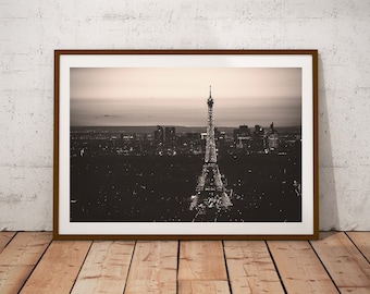 Eiffel Tower Wall Art, Paris Print, France Poster, French Wall Decor, Paris Gif For Her, Paris Skyline, Parisian Architecture, Travel Photo