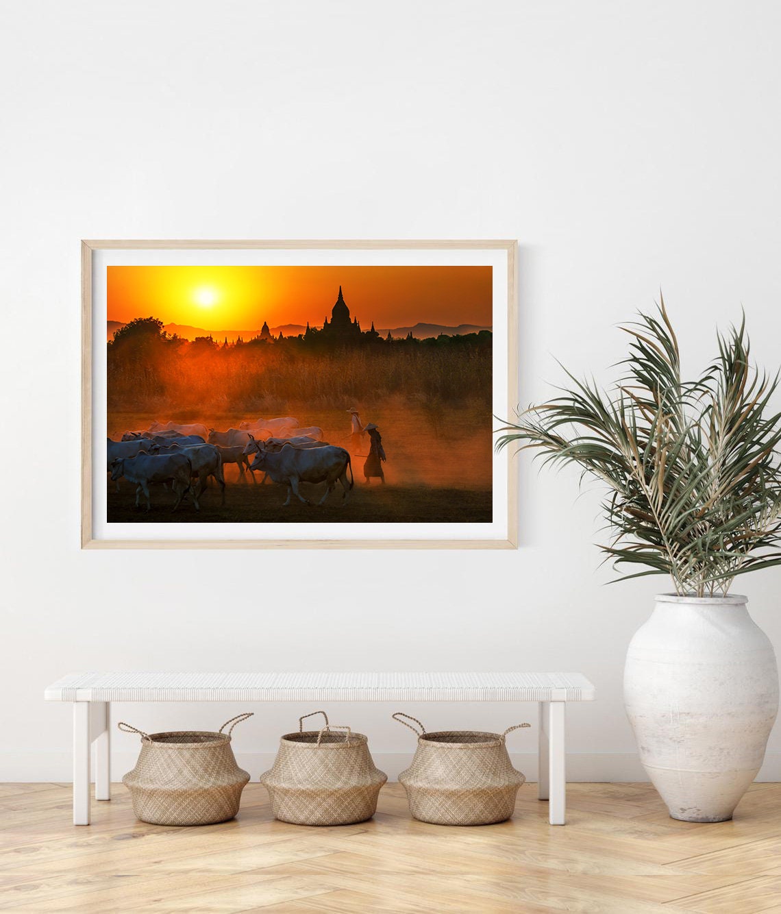 Myanmar Print Bagan Sunset Poster Burma Landscape Natural - Etsy