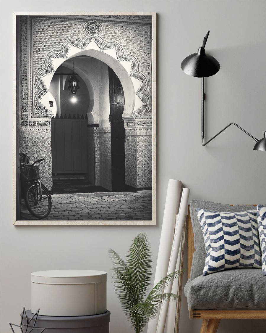 Marokkanisches Dekor Marokko Tür Kunstdruck Architektur | Etsy