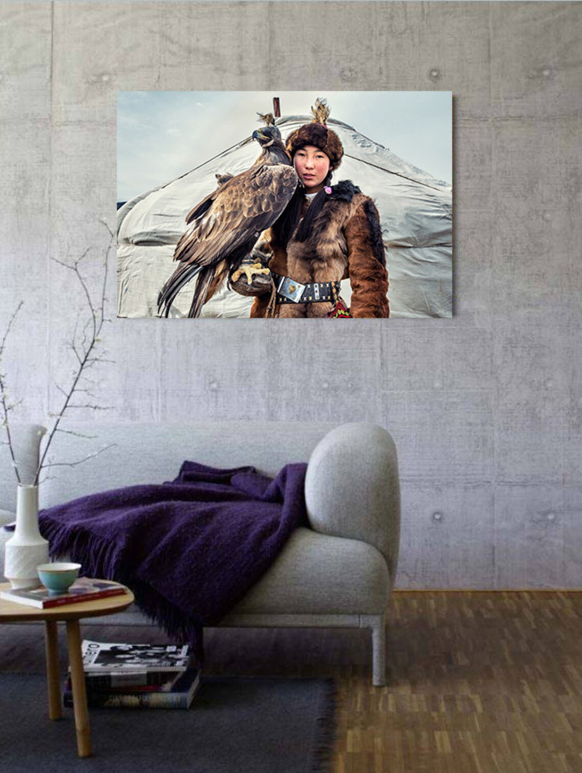 Eagles Hunter Poster Eagle Huntress Wall Decor Mongolia | Etsy