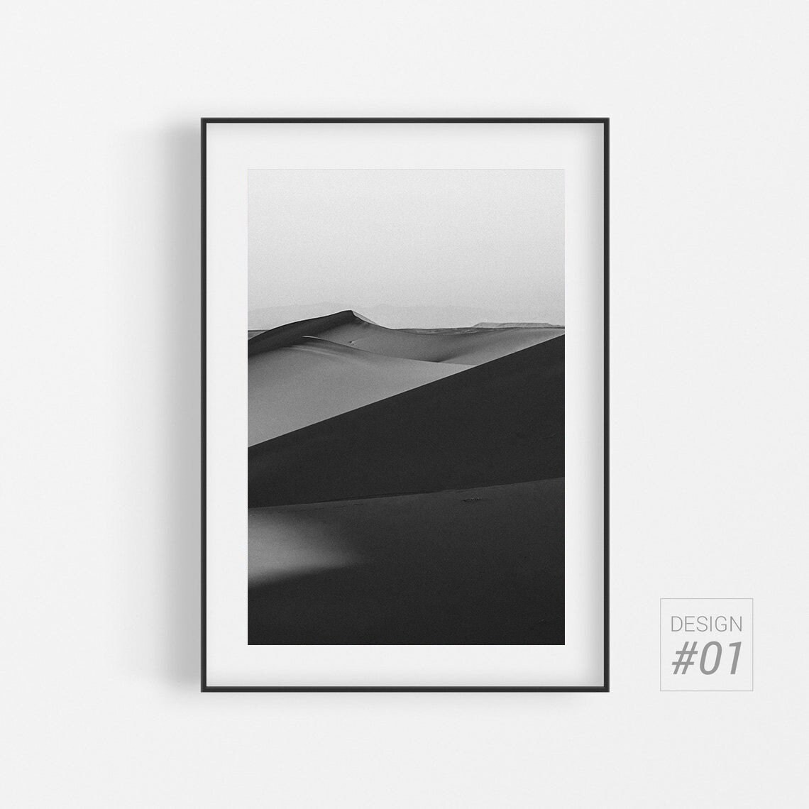 Black and White Desert Wall Art Sahara Dunes Wall Decor Set Etsy UK