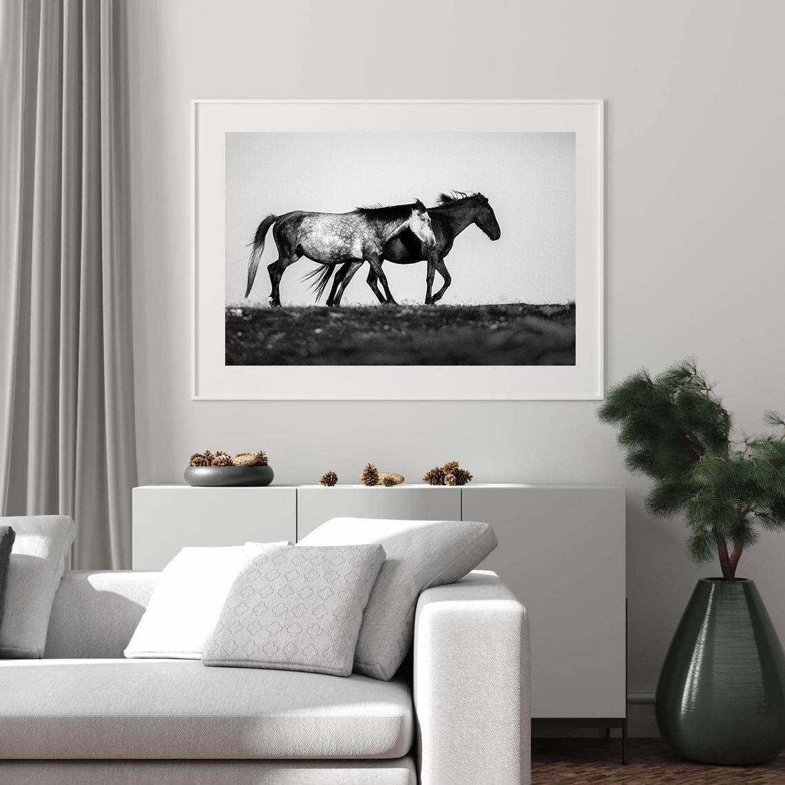 Horse Poster Two Horses Wall Art Fine Art Photography - Etsy