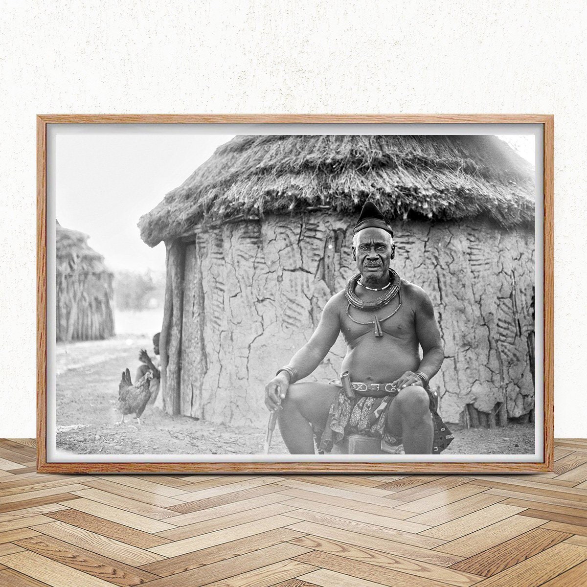 African Tribal Poster Tribal Chief Portrait Africa Namibia image