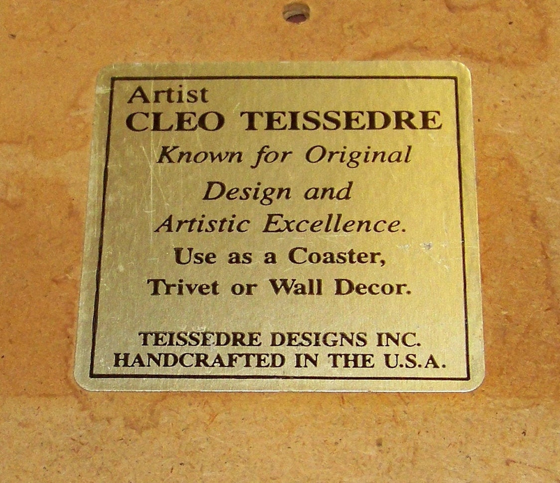 Cleo Teissedre Signed 1991 Story Teller Ceramic Decorative | Etsy