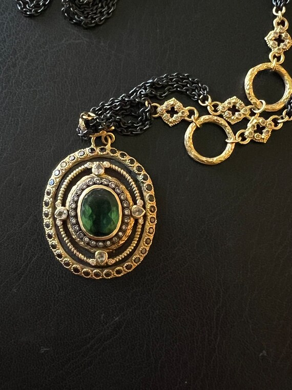 Rare vintage bespoke Armenta Jewelry Enhancer Pendant… Gem