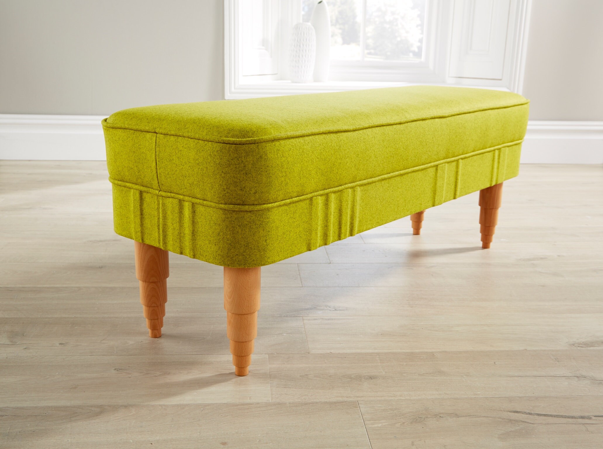 Banco de dormitorio/pasillo tapizado diseñado y hecho a mano | Etsy