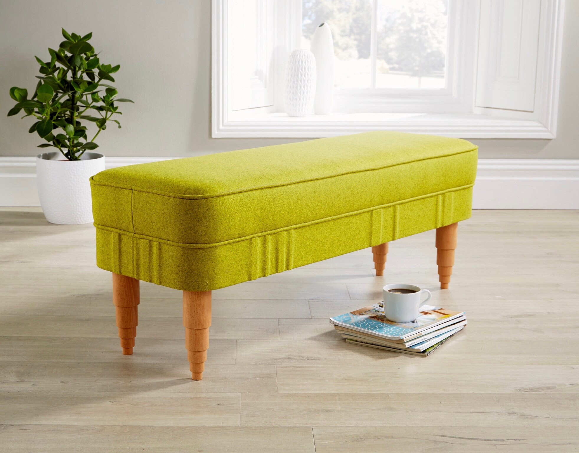 Banco de dormitorio/pasillo tapizado diseñado y hecho a mano | Etsy