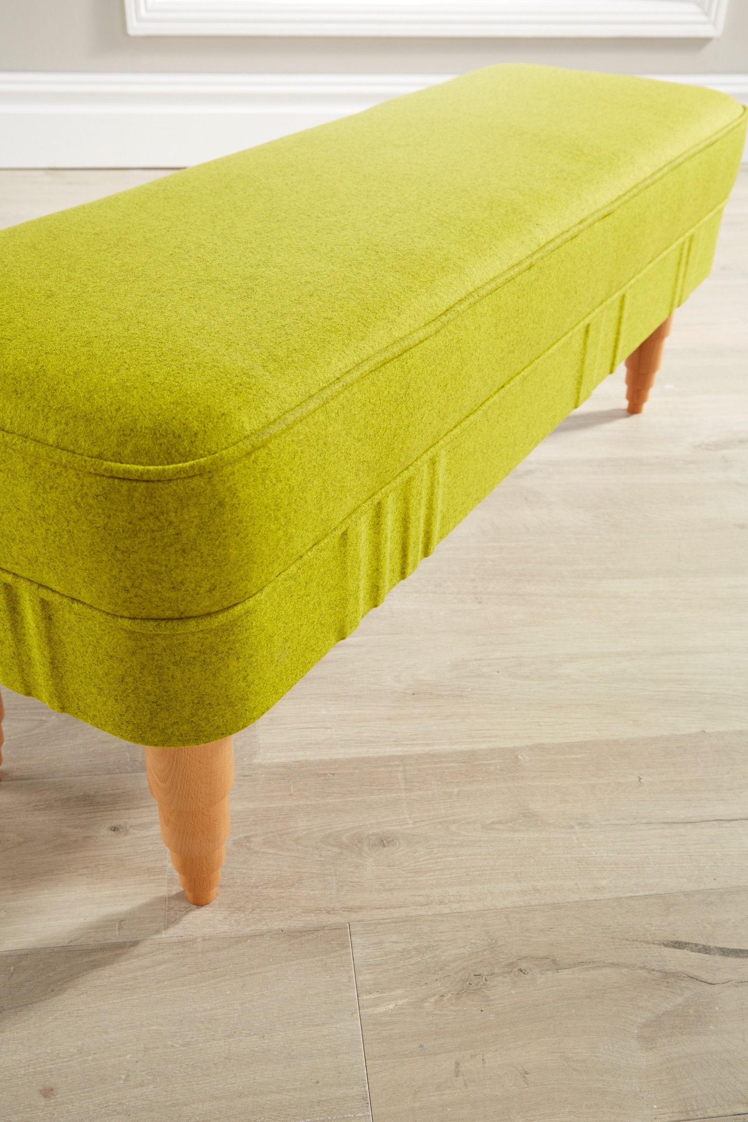 Banco de dormitorio/pasillo tapizado diseñado y hecho a mano | Etsy